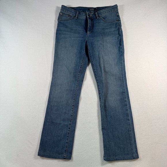 Joe's Jeans Denim - Joes Jeans Womens 14 Blue Straight Leg Mid Rise Dark Wash Stretch